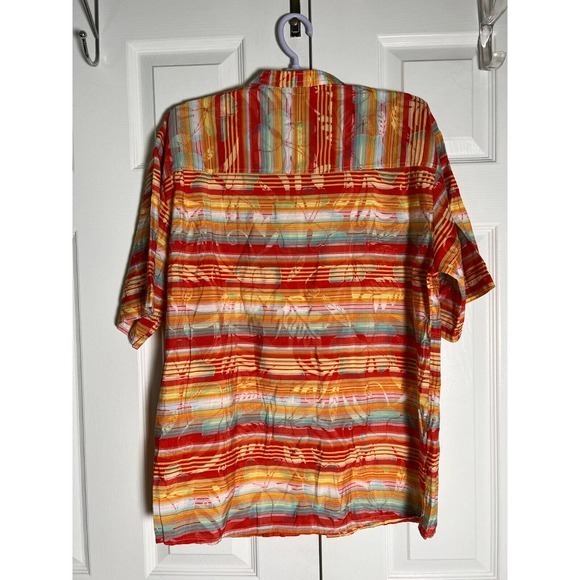 Tuttle Distinctive Sportswear Mens Large Multi Color Button Floral Summer Shirt - Picture 6 of 8